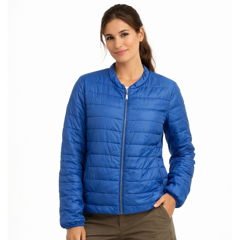Massimo Dutti Reversible Lightweight Puffer Jacket Blue XL Activewear Outdoors - Picture 14 of 14